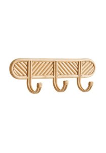Handmade Rattan Wall <b>Hook</b> Rack Natural Woven Coat Hat Bag Holder Wall Mounted Organizer for Entryway Bedroom Decor - Product Image 4