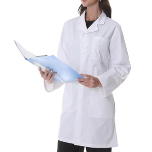 Blouse de laboratoire professionnelle en spandex tricoté pleine longueur pour médecins unisexes, couleur et taille personnalisées, usage hospitalier - Product Image 6