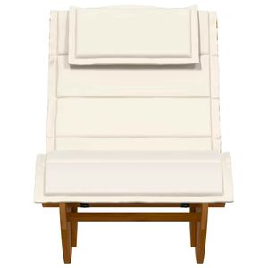 Tumbona de Madera Maciza de Acacia de 2 Piezas, Color Marrón, 60 x 154 x 74 cm, Resistente, para Relajación al Aire Libre - Product Image 5