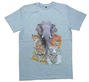 5.3 온스 도매 하이 퀄리티 코튼 바이오 직영 의류 인쇄 티셔츠 뛰어난 룩 티셔츠 대량 판매