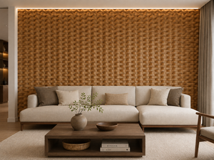 High Quality 3D Solid Wood <b>Interior</b> <b>Wall</b> <b>Panels</b> Ready Install Sound-Absorbing Waterproof Decorative Graphic Design Household - Product Image 4