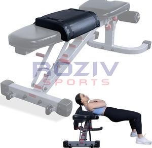 Coussinets réglables et rembourrés pour banc de poussée des hanches - Polyester/Cuir PU/Néoprène de haute qualité pour l'haltérophilie et l'usage en salle de sport à domicile - Roziv - Product Image 3