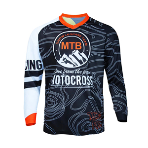 Camiseta de Motocross Personalizada, Ligera, de Secado Rápido, Transpirable, de Manga Larga, para Motociclismo, Carreras, Deportes - Product Image 1