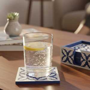 Luxury Bone Inlay <b>Crafted</b> Table Enhancement Pieces For Coffee Tea Serving And Interior Decoration Elegant - Product Image 3