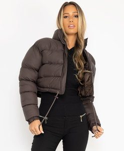 Chaqueta Corta Acolchada para Mujer, Temporada de Invierno, Diseño Personalizado al por Mayor, Chaquetas de Burbuja Unisex 2026, Chaqueta de Burbuja Ligera con Relleno de Plumón - Product Image 5