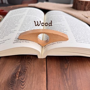 Finger Ring Reader Support <b>Book</b> Finger Holder Wooden - Product Image 3