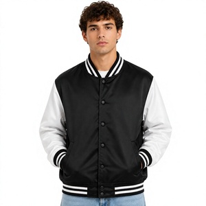 Veste de sport en satin personnalisée pour hommes, vente en gros, veste universitaire, vêtements d'équipe universitaire, logo personnalisé, broderie, marque privée - Product Image 4