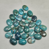 Turquesa Natural, Cabujón Octogonal Geométrico de 12x16mm, Piedra Preciosa Suelta, Parte Posterior Plana, Pulida, Suministro al por Mayor, Brandon Jewel