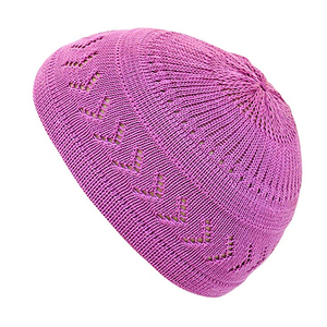 Bonnet Kufi Élastique Musulman en Gros avec Motifs Rayés et Couleurs Personnalisées – Nouveauté Tendance - Product Image 1