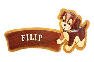 Plaques de porte en bois décoratives pour chambre d'enfant, avec nom, à suspendre, thème dessin animé, pour enfants, exportation en gros Vietnam - Product Image 4
