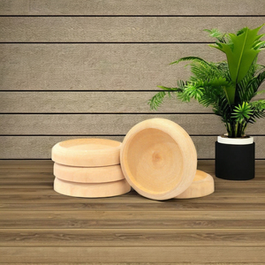 ชามไม้แกะสลักขนาดเล็กเป็นมิตรกับสิ่งแวดล้อม สำหรับงาน DIY ชามกลมขนาดเล็กแบบยังไม่เสร็จสมบูรณ์ เหมาะสำหรับเป็นของขวัญทางธุรกิจ - Product Image 1