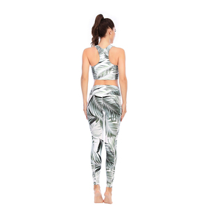 Women's Summer New 2 Piece Yoga Set <b>Cross</b> Back Nylon <b>Top</b> & Sports Bra Leggings for Pilates Fitness Athletic Women's Tracksuit - Product Image 3