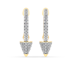 Boucles d'oreilles en or massif 14K 9K 10K 18K avec diamants de laboratoire certifiés IGI, fabricant de bijoux fins éthiques RJC ODM OEM, vente en gros EA501908 - Product Image 1