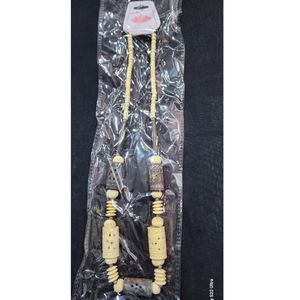 Collar de Metal de estilo bohemio nórdico hecho a mano con hermosa resina multicolor de calidad superior para regalo - Product Image 5