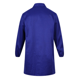 Uniforme Médico Personalizable Blanco Unisex para Enfermeros, Bata de Laboratorio de Algodón de Manga Larga con Dos Bolsillos y Detección de Agujas, Sin Costuras - Product Image 2