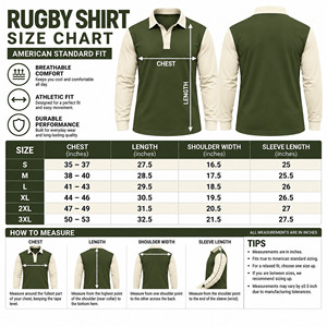 Camiseta de Rugby Personalizada para Hombre, Polo de Manga Larga, Jersey de Rugby de Algodón, Ropa Deportiva, Uniforme de Equipo, Fabricante Mayorista - Product Image 5