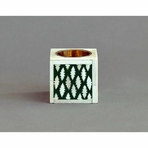Juego de Bandeja y Caja para Incienso Aromático de Madera de Pino y Cuerno de Hueso Hecho a Mano en India de ILAHI, para Todas las Estaciones, Regional del Uttar Pradesh - Product Image 2