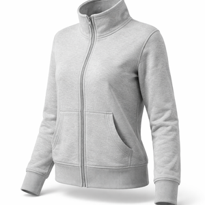 Wholesale Custom Womens <b>Zip</b> <b>Up</b> Sweatshirt Factory Direct Supplier - OEM Options Available - Product Image 3
