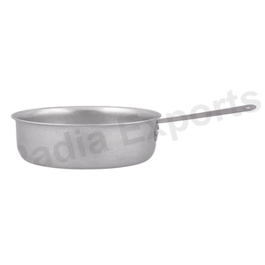 Vintage Mini Kadai con fondo de inducción amarillo Mango de acero inoxidable Material de metal para utensilios Sartén - Product Image 2