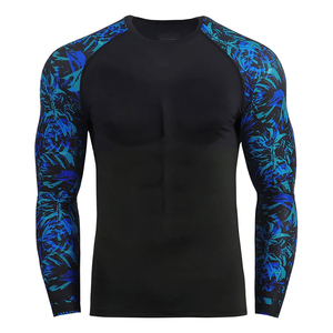 เสื้อรัดกล้ามเนื้อสำหรับฝึกซ้อม MMA แบบสั่งทำพิเศษ ดีไซน์แบบ Sublimated ชุดออกกำลังกายแบบกำหนดเอง แห้งเร็ว เสื้อรัดกล้ามเนื้อสำหรับผู้ชาย - Product Image 1
