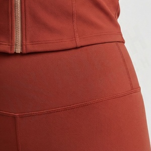 Women Piece Workout Set Full Zip Cropped Sports <b>Jacket</b> High Waisted Leggings Gym <b>Yoga</b> Fitness Activewear Athletic Suit - Product Image 5