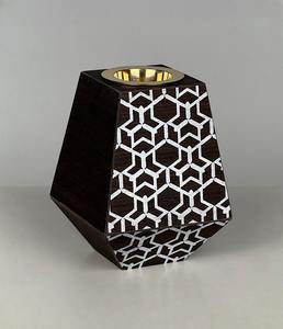 Quemador de Incienso de Sándalo Hecho a Mano con Diseño Floral Turquesa e Inserto Metálico, Difusor Aromático para Decoración del Hogar, Uso en Todas las Estaciones - Product Image 5