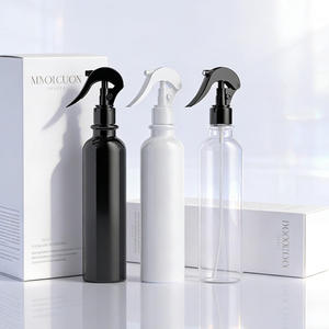 Bouteille pulvérisateur à pompe en plastique PET 370 ml couleur personnalisée - Bouteille en plastique Cosmo vide pour coiffure, nettoyage, impression sérigraphique - Product Image 3