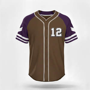 เสื้อเบสบอลผู้ชายแบบสั่งทำพิเศษ น้ำหนักเบา ระบายอากาศได้ดี เหมาะสำหรับการฝึกซ้อมและการแข่งขันของทีม - Product Image 2