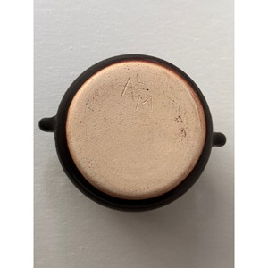Pot en céramique noire artisanale avec poignées - Vaisselle en grès en gros - Product Image 4