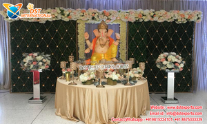 Mariage indien seigneur Ganesha danse Statue aspect bois FRP Ganesha Statue pour décoration danse Pose Ganesha pour mariage - Product Image 5