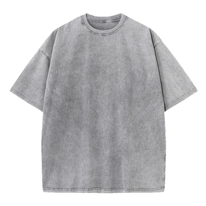 เสื้อยืดผู้ชายผู้หญิงฤดูร้อน 180 กรัม ผ้าฝ้าย 100% สไตล์วินเทจ ทรงปกติ แขนสั้น ระบายอากาศได้ดี สไตล์ไฮสตรีท - Product Image 5