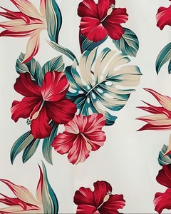 Chemise hawaïenne à imprimé tropical pour homme, polyester/coton, respirante et à séchage rapide, manches courtes, vêtements décontractés d'été écologiques - Product Image 5