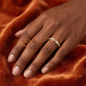 Bague d'éternité tressée Eternal Love en or 14 carats, bague torsadée infini, bagues de mariage pour l'anniversaire de mariage, bijoux, bague en diamant - Product Image 3