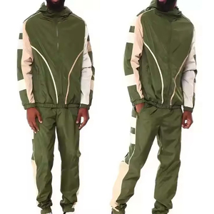 Customize Logo Waterproof Lightweight Polyester Nylon Fit <b>Wind</b> <b>Breaker</b> Men Track Suits Outdoor Windbreaker Tracksuit Set for Men - Product Image 6