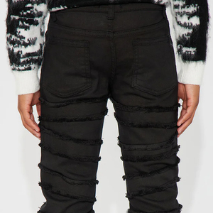Pantalon en jean pour garçons, couleur longue durée, coupe tendance, prix usine abordable, avec personnalisation du logo, design décontracté pour l'extérieur - Product Image 6