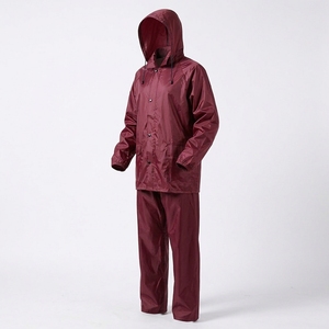 Traje Impermeable para Trabajo Industrial, Traje de Lluvia Resistente de 2 Piezas, Chaqueta y Pantalón Impermeables, Impermeable Duradero para Adultos - Product Image 2