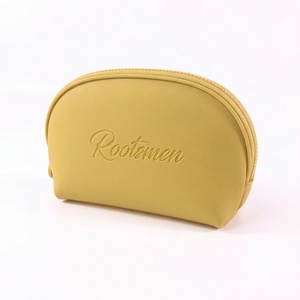 Rootsmen AA5477 Water Resistant Waterproof Zipper Hanging Custom Logo Fashion PVC Embossing Travel Cosmetic Bag Small Capacity - Product Image 3