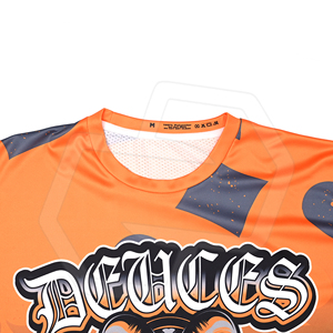 Camiseta de Béisbol de Manga Corta con Estampado Sublimado, Absorbente de Humedad, 100% Poliéster, Corte Regular para Hombre, Nombre del Equipo Personalizado - Product Image 3
