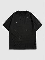 T-shirts pour hommes surdimensionnés personnalisés entièrement ornés de strass, style hip-hop streetwear, t-shirt scintillant à manches courtes, cristaux