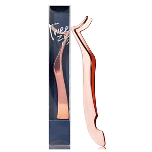 Applicateurs de cils en or/or rose personnalisés, en acier inoxydable japonais, longueur 10 mm, antistatiques, outils de beauté sur mesure - Product Image 1