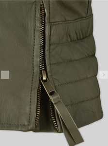 Veste en cuir pour homme, coupe-vent, veste en cuir pour homme et femme, styles personnalisés, Charlotte Burnt, plusieurs couleurs, veste en cuir 2006 - Product Image 6