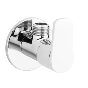 Robinet d'arrêt mural en laiton chromé pour machine à laver, lavabo de salle de bain, eau froide et chaude, robinet de cuisine - Product Image 1