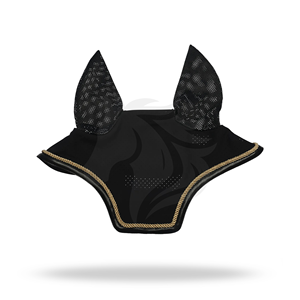 Horse Fly Veil Ear Bonnet <b>Mesh</b> Material Customized Equestrian Tools Ear Protection for Riding Competition and Training Use - Product Image 1