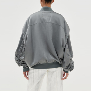 Vestes en satin pour femmes de haute qualité fabriquées en usine, produit le plus vendu, vêtements décontractés, veste en satin à manches longues pour femmes - Product Image 2