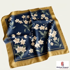 Premium Soft Lightweight Square Scarf Custom Digital <b>Printed</b> OEM ODM Manufacturer Malta Custom Fabric Products Bulk Supply Low - Product Image 6