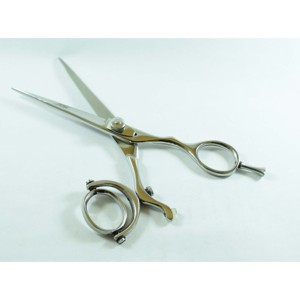 Tijeras de Peluquería Profesionales de Acero Inoxidable Japonés con Anillos Giratorios y Logotipo Personalizado al por Mayor - Product Image 4