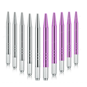 Venta al por Mayor de Pluma de Tatuaje Portátil de Acero Inoxidable en Dorado y Negro, Herramienta Manual para Microblading de Cejas - Product Image 3