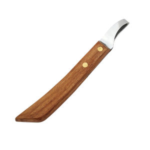 Couteau à sabots de haute qualité, outils de soin des animaux, couteau à sabots très tranchant avec étui en cuir, fabriqué en acier pakistanais, pour le toilettage des chevaux - Product Image 1