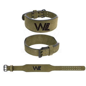 <b>Exercise</b> Waist Protection Deep Squat Hard Pull Bench Press Training Gym <b>Belt</b> Weightlifting Double Prong Buckle Cowhide - Product Image 5
