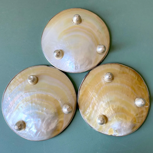 Luxury MOP Tray with Scalloped Border for Wedding Favor Jewelry <b>Set</b> and Decoration Table Accent from Vietnam - Product Image 3